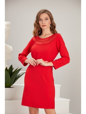 Marcamec - 211427 Kırmızı Elbise